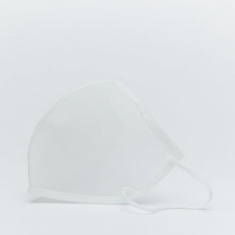 Ssunsu's premium 2 Layer Antibacterial Translucent Mask in white opened
