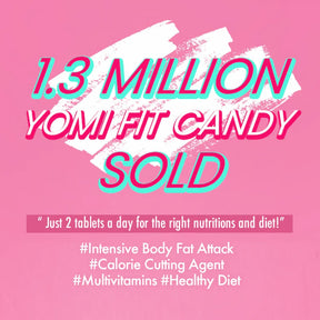 Yomi Fit Cut-Fats Candy milestone achievement poster